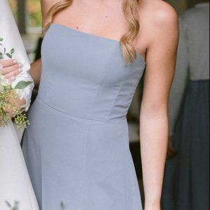 Jenny Yoo Essie Bridesmaid Dress-Mayan Blue-Size 4